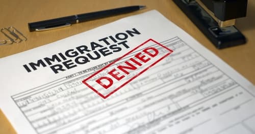 immigration request form denied